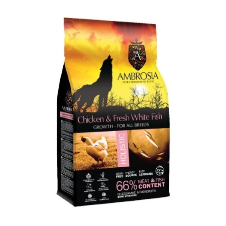 Ambrosia Dog Growth Chicken And Fresh Fish