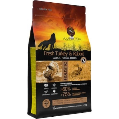 Ambrosia Fresh Turkey & Rabbit Adult All Breeds