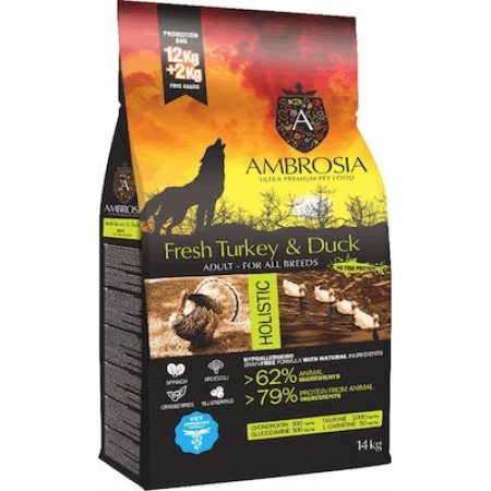 Ambrosia Fresh Turkey & Duck Adult All Breeds