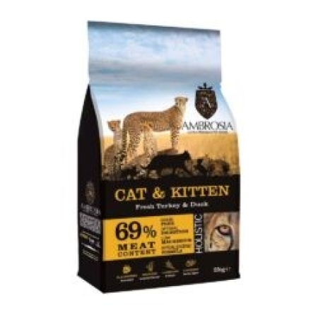 Ambrosia Grain Free Cat & Kitten Fresh Turkey & Chicken