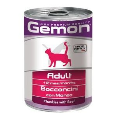 Gemon Wet Cat Chunkies Adult With Beef