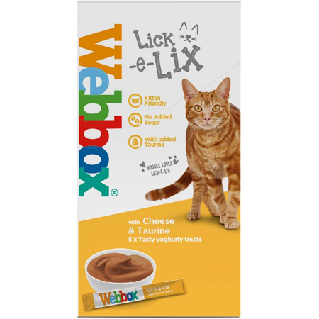 5x LICK-E-LIX CHEESE WITH TAURINE 17G
