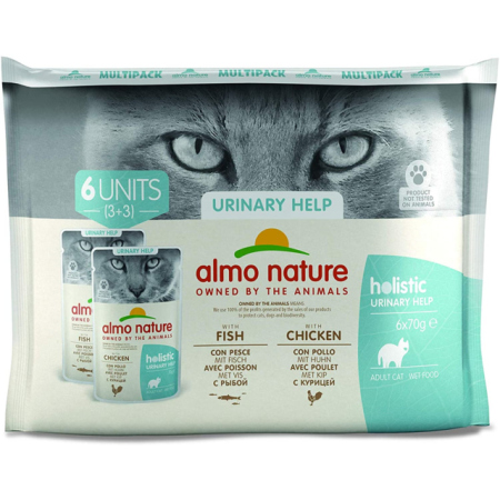 Almo Nature Multipack Urinary Fish And Chicken 6x70g