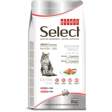 Picart Select ADULT Sensitive Salmon, Trout and Rice Sterilised  Light