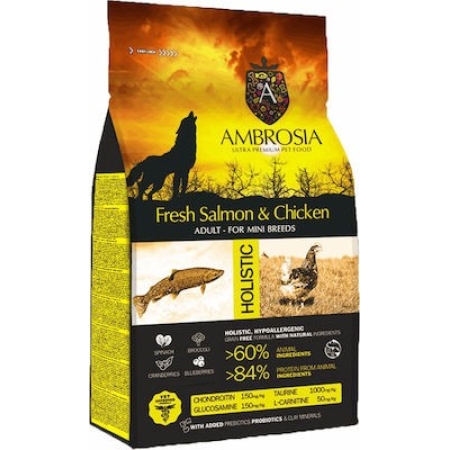 Ambrosia Fresh Salmon & Chicken Adult Mini Breeds