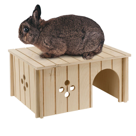 SIN 4646  WOODEN HOME FOR SMALL ANIMALS 33X23.6XH16CM