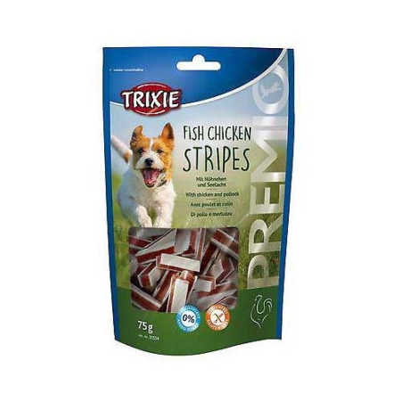 PREMIO Stripes, chicken & pollock, 75 g