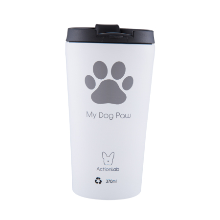 DOG PAW COFFEE THERMOS 370ML WHITE