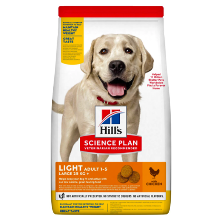 Hills Sciences Plan Adult Large Dog Food Light With Chicken