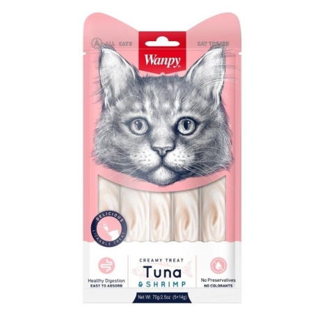 WANPY CREAMY LICKABLE TUNA & SHRIMP