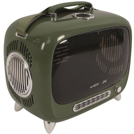 M-PETS - SIXTIES TV PET CARRIER GREEN