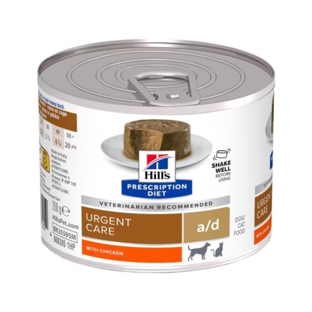 Hill’s Prescription Diet A/d  Chicken Dog & Cat Food