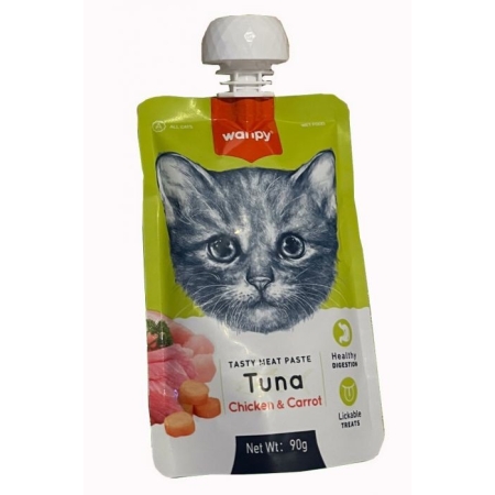 WANPY  TASTY MEAT TUNA & CHICKEN 90GR