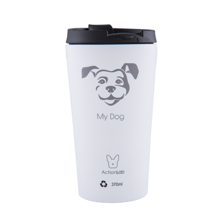 MY DOG COFFEE THERMOS 370ML WHITE