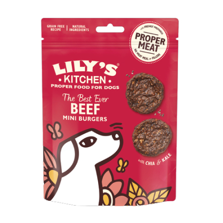 LILY'S KITCHEN - THE BEST EVER BEEF MINI BURGERS 70GR