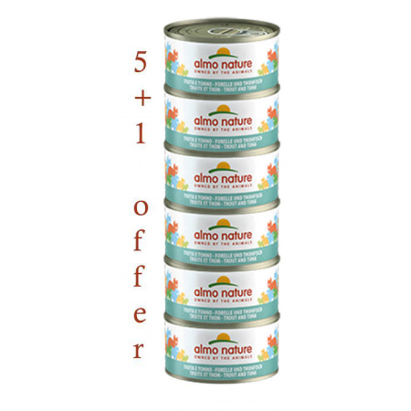 ALMO NATURE - HFC JELLY MEGA TROUT & TUNA 6X70GR