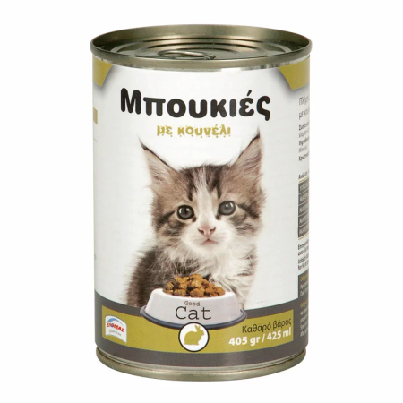 ELOMAS  CAT TIN RABBIT 405GR