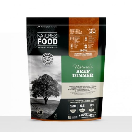 Natures’s Food Beef Dinner (Patties)