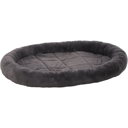 CUSHION ISAURA OVAL DARK GREY 80x58x8cm