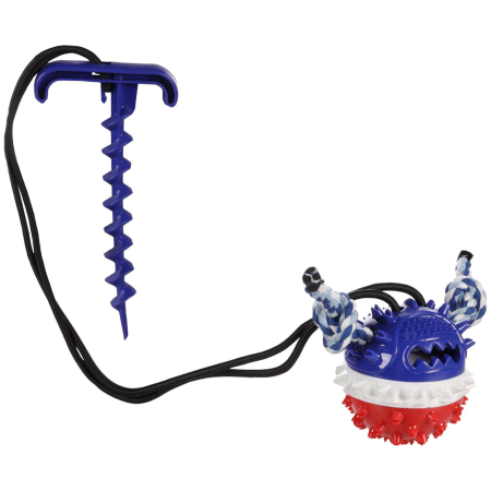 DT BALL WITH TIE OUT STAKE GAZO BLUE