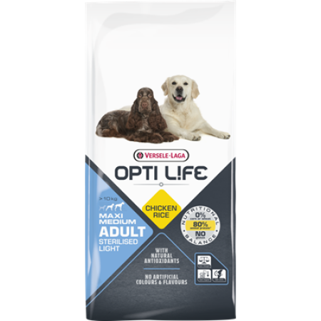Versele Laga Opti Life Adult Sterilised Light Medium & Maxi