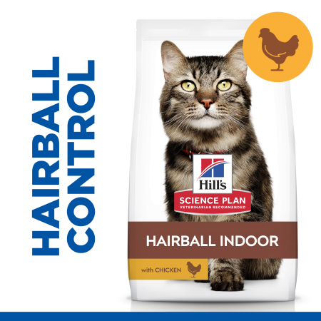 Hills Science Plan Hairball Indoor Adult Cat 7 Food With Chicken