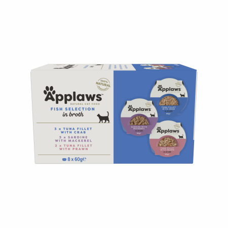 Applaws  Natural Wet Cat Food / Multipack Fish Selection 8 x 60g