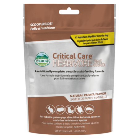 Critical Care Herbivore Fine Grind 100g