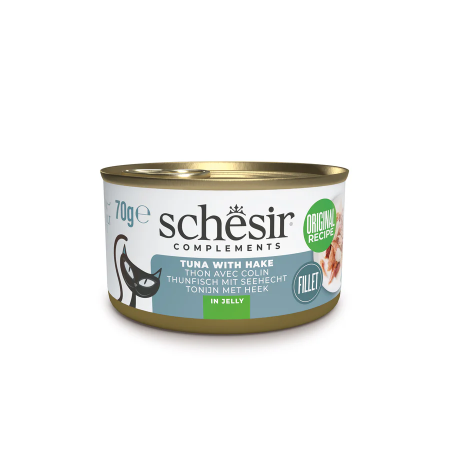 Schesir tuna & hake in jelly 70g