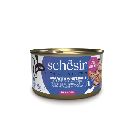 Schesir Tuna with Whitebaits in broth – 85 g can
