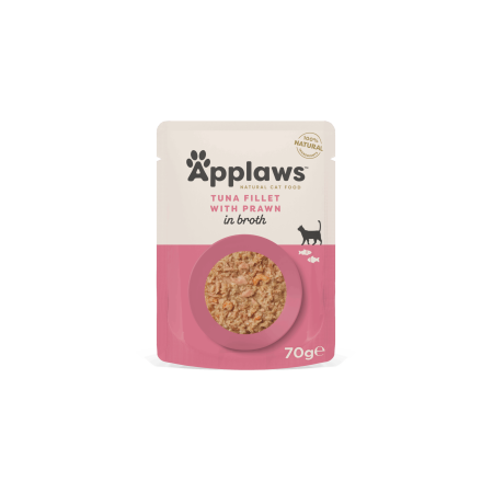 Applaws  Natural Wet Cat Food / Tuna Fillet with Prawn in Broth