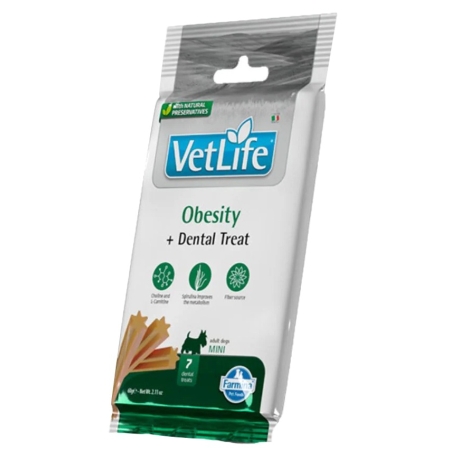Farmina N&C Vetlife Adunt Mini Dog Obesity Treat 60g / 7 dental treats