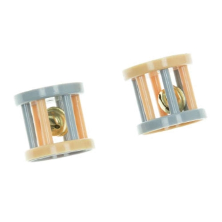 SET 2 RUOTE PLASTICA C/CAMPAN