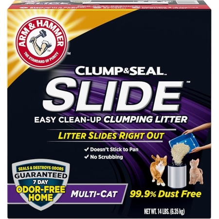 Arm & Hammer SLIDE Easy Clean-Up Multi-Cat Clumping Cat Litter 6.35kg