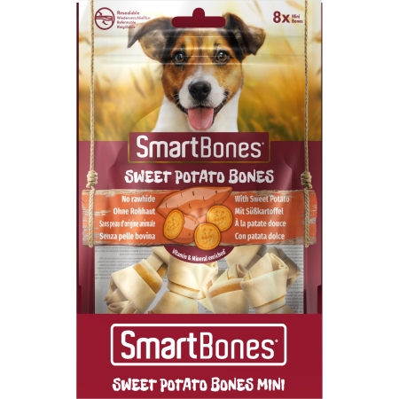 Smart Bone Mini Sweet Potatoe  Bones 8pcs/Box