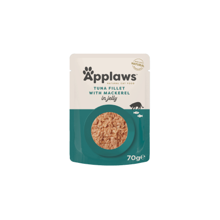 Applaws Natural Wet Cat Food /  Tuna Fillet with Mackerel in Jelly
