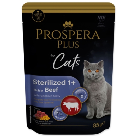 Prosperqa Plus Pouch Sterilised 1+ Beef Pumpkings 85g