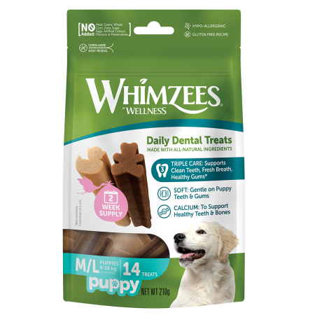 Whimzees  Puppy Value Bags M/L (14pcs/210g)