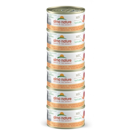 ALMO NATURE - HFC MEGA TUNA&SHRIMPS 6X70GR