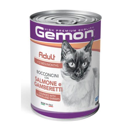Gemon Adult Cat Chunkies with Salmon and Shrimps