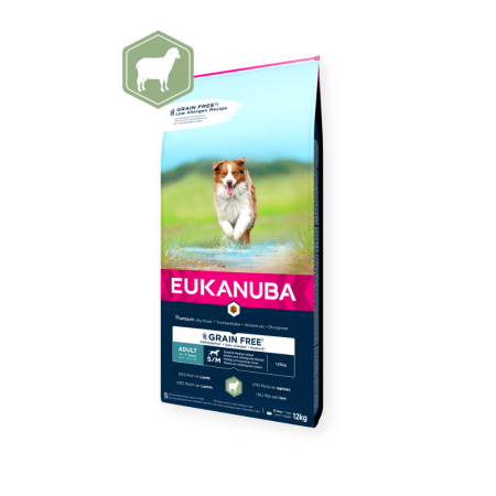 Eukanuba Adult Grain Free Small & Medium Breed – Lamb