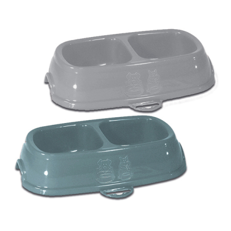 Stefanplast Break 13 Bowl with Feet-Gray/Blue