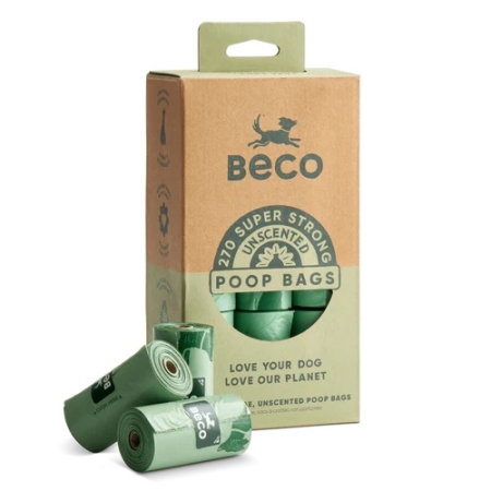 BECO PETS - LARGE UNSCENTED POOP BAGS 270