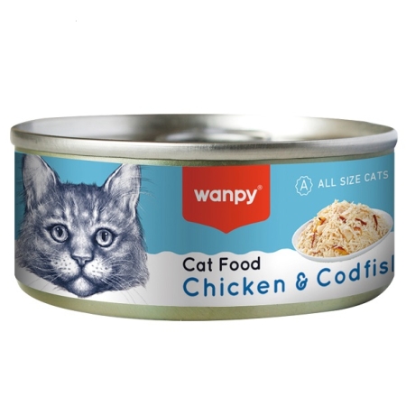 WANPY - CHICKEN & CODFISH CAT FOOD 95GR