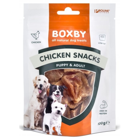 PROLINE – BOXBY CHICKEN SNACKS 100GR