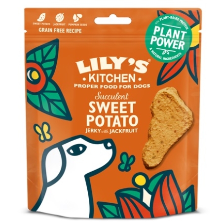 LILY'S KITCHEN - SWEET POTATO & JACKFRUIT JERKY 70GR