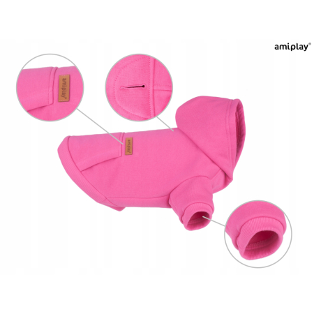 Amiplay-Hoody Texas Pink