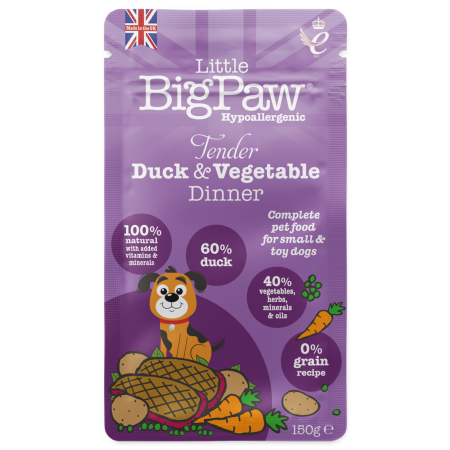 Little Big Paw small and toy DinnerTend.Duck&Veg