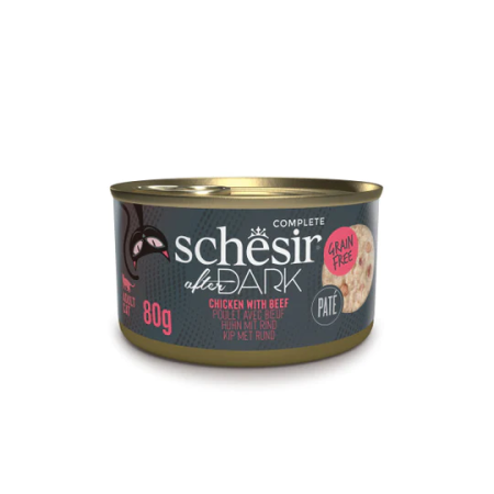SCHESIR AFTER DARK CHICKEN WITH BEEF IN PATÉ  IN CAN 80G