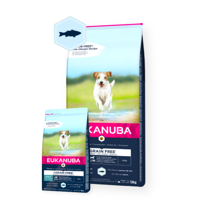 Eukanuba Adult Grain Free Ocean Fish For Small And Medium Breeds